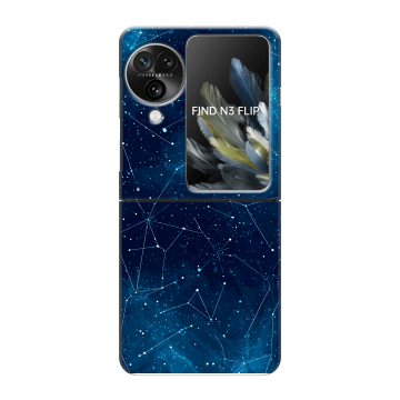 Пластиковый чехол на OPPO Find N3 Flip с принтом Космос звезды