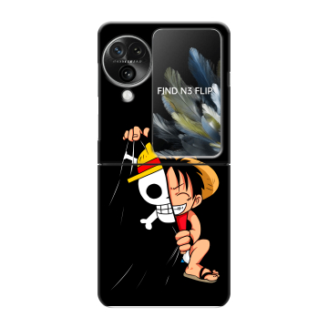 Пластиковый чехол на OPPO Find N3 Flip с принтом One Piece Ван Пис