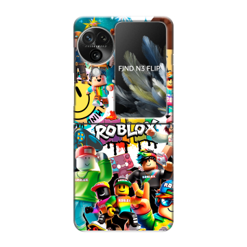 Пластиковый чехол на OPPO Find N3 Flip с принтом Roblox Роблокс Пластиковый чехол на OPPO Find N3 Flip с принтом Roblox Роблокс