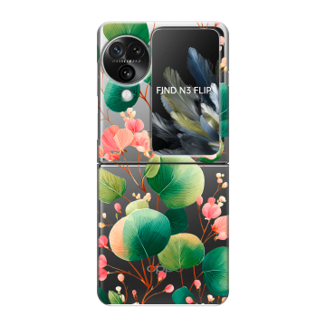 Пластиковый чехол на OPPO Find N3 Flip с принтом женский
