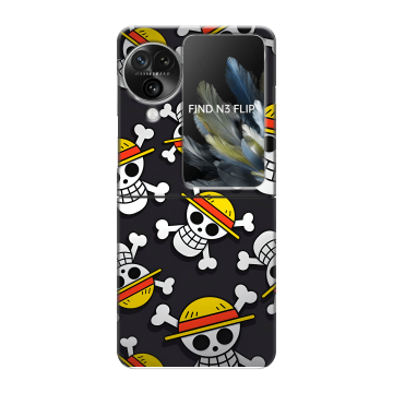 Пластиковый чехол на OPPO Find N3 Flip с принтом One Piece Ван Пис
