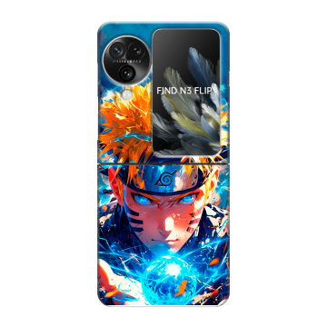 Пластиковый чехол на OPPO Find N3 Flip с принтом Аниме Наруто Naruto