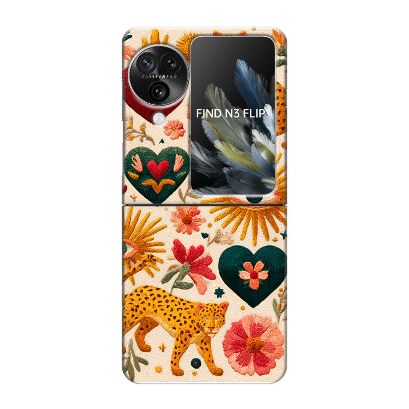 Пластиковый чехол на OPPO Find N3 Flip с принтом Модный принт Пластиковый чехол на OPPO Find N3 Flip с принтом Модный принт