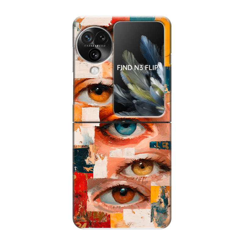 Пластиковый чехол на OPPO Find N3 Flip с принтом Модный принт Пластиковый чехол на OPPO Find N3 Flip с принтом Модный принт