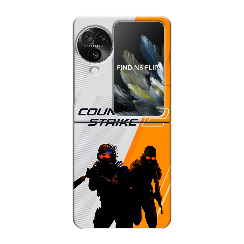 Пластиковый чехол на OPPO Find N3 Flip с принтом Counter Strike Пластиковый чехол на OPPO Find N3 Flip с принтом Counter Strike