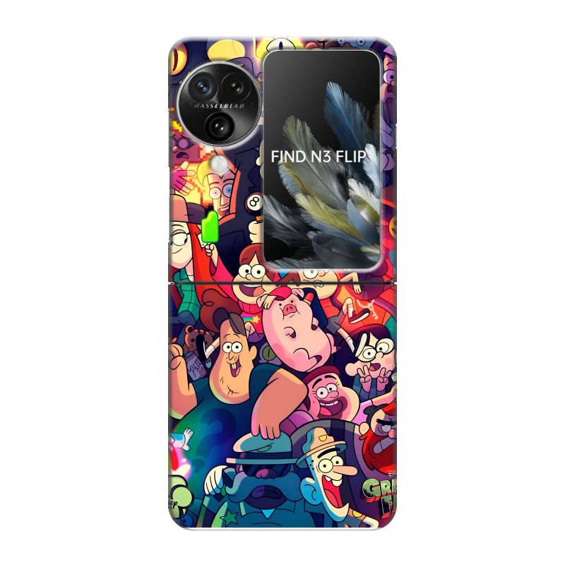 Пластиковый чехол на OPPO Find N3 Flip с принтом Gravity Falls Гравити Фолз Пластиковый чехол на OPPO Find N3 Flip с принтом Gravity Falls Гравити Фолз