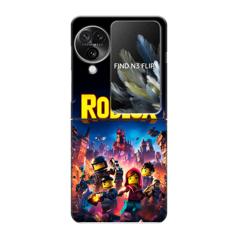 Пластиковый чехол на OPPO Find N3 Flip с принтом Roblox Роблокс Пластиковый чехол на OPPO Find N3 Flip с принтом Roblox Роблокс