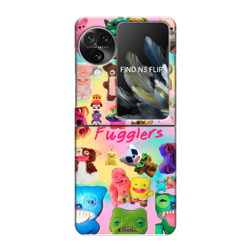 Пластиковый чехол на OPPO Find N3 Flip с принтом Флагер Fuggler Пластиковый чехол на OPPO Find N3 Flip с принтом Флагер Fuggler