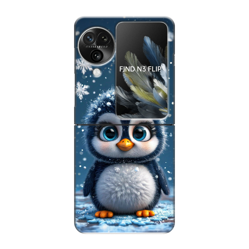 Пластиковый чехол на OPPO Find N3 Flip с принтом Новый год Пластиковый чехол на OPPO Find N3 Flip с принтом Новый год