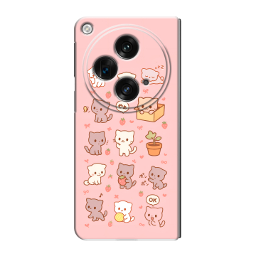 Пластиковый чехол на OnePlus Open с принтом Hello Kitty Хелоу Кити Пластиковый чехол на OnePlus Open с принтом Hello Kitty Хелоу Кити