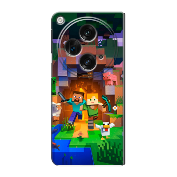 Пластиковый чехол на OnePlus Open с принтом Майнкрафт Minecraft Пластиковый чехол на OnePlus Open с принтом Майнкрафт Minecraft
