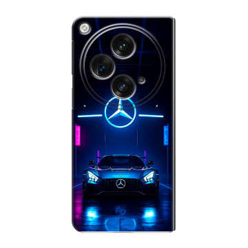Пластиковый чехол на OnePlus Open с принтом Mercedes Мерседес Пластиковый чехол на OnePlus Open с принтом Mercedes Мерседес