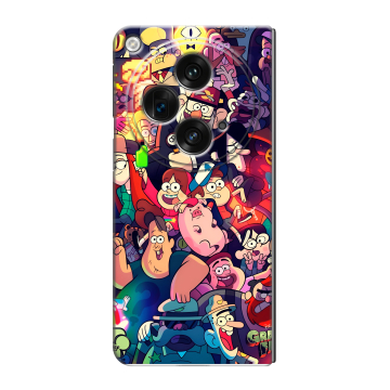 Пластиковый чехол на OnePlus Open с принтом Gravity Falls Гравити Фолз Пластиковый чехол на OnePlus Open с принтом Gravity Falls Гравити Фолз