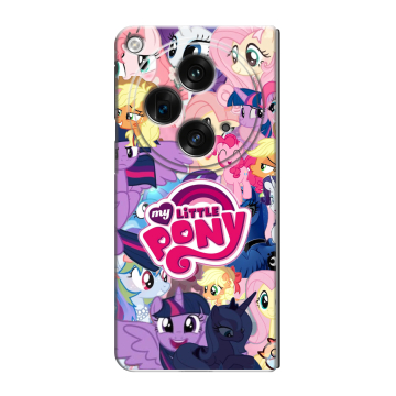 Пластиковый чехол на OnePlus Open с принтом My little pony Дружба чудо Пластиковый чехол на OnePlus Open с принтом My little pony Дружба чудо