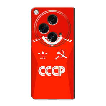 Пластиковый чехол на OnePlus Open с принтом Флаг Герб СССР Пластиковый чехол на OnePlus Open с принтом Флаг Герб СССР