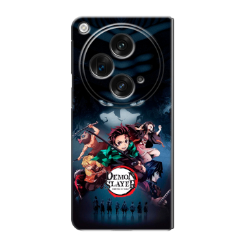 Пластиковый чехол на OnePlus Open с принтом Demon Slayer Клинок рассекающий демонов Пластиковый чехол на OnePlus Open с принтом Demon Slayer Клинок рассекающий демонов