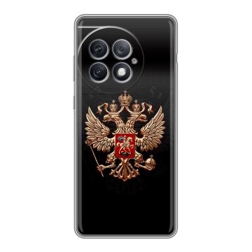 Силиконовый чехол на OnePlus Ace 2 Pro с принтом Герб России
