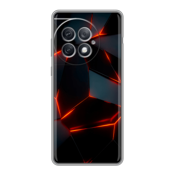 Силиконовый чехол на OnePlus Ace 2 Pro с принтом Яркие абстракции
