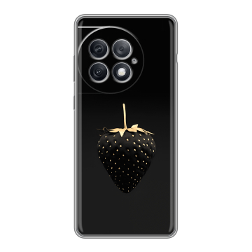 Силиконовый чехол на OnePlus Ace 2 Pro с принтом Черная клубника