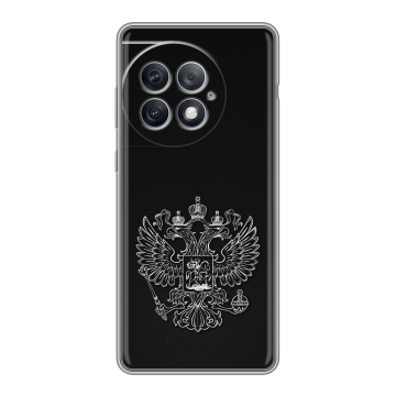 Силиконовый чехол на OnePlus Ace 2 Pro с принтом Герб России