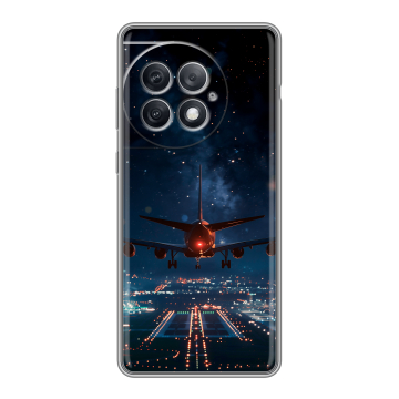 Силиконовый чехол на OnePlus Ace 2 Pro с принтом самолет Силиконовый чехол на OnePlus Ace 2 Pro с принтом самолет