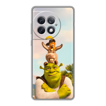 Силиконовый чехол на OnePlus Ace 2 Pro с принтом Шрек Shrek