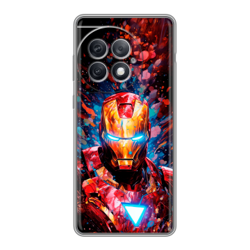 Силиконовый чехол на OnePlus Ace 2 Pro с принтом Железный человек Ironman Силиконовый чехол на OnePlus Ace 2 Pro с принтом Железный человек Ironman