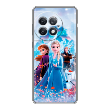 Силиконовый чехол на OnePlus Ace 2 Pro с принтом Холодное сердце Frozen Силиконовый чехол на OnePlus Ace 2 Pro с принтом Холодное сердце Frozen