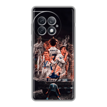 Силиконовый чехол на OnePlus Ace 2 Pro с принтом Реал Роналдо Real Ronaldo