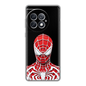 Силиконовый чехол на OnePlus Ace 2 Pro с принтом человек паук spiderman
