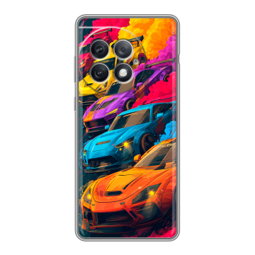 Силиконовый чехол на OnePlus Ace 2 Pro с принтом Тачки