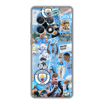 Силиконовый чехол на OnePlus Ace 2 Pro с принтом Man City Манчестер Сити