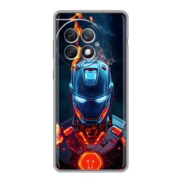 Силиконовый чехол на OnePlus Ace 2 Pro с принтом IronMan Железный человек