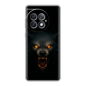 Силиконовый чехол на OnePlus Ace 2 Pro с принтом Волк