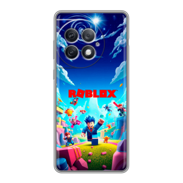 Силиконовый чехол на OnePlus Ace 2 Pro с принтом Roblox Роблокс