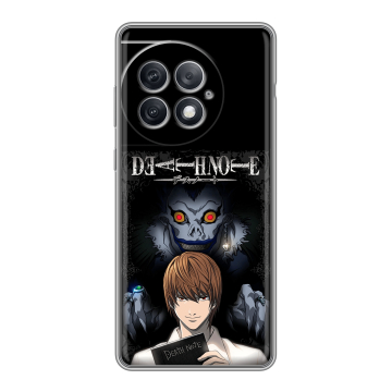 Силиконовый чехол на OnePlus Ace 2 Pro с принтом Death note Тетрадь смерти