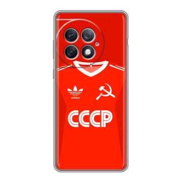 Силиконовый чехол на OnePlus Ace 2 Pro с принтом Флаг Герб СССР