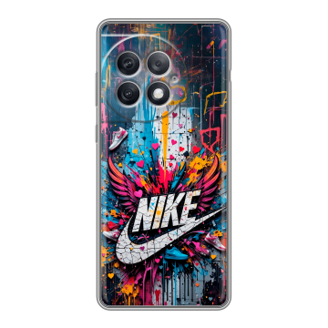 Силиконовый чехол на OnePlus Ace 2 Pro с принтом Nike Найк