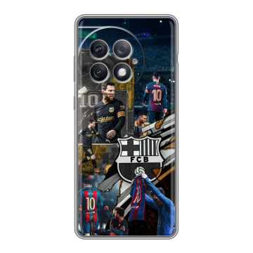 Силиконовый чехол на OnePlus Ace 2 Pro с принтом Messi Barcelona Силиконовый чехол на OnePlus Ace 2 Pro с принтом Messi Barcelona