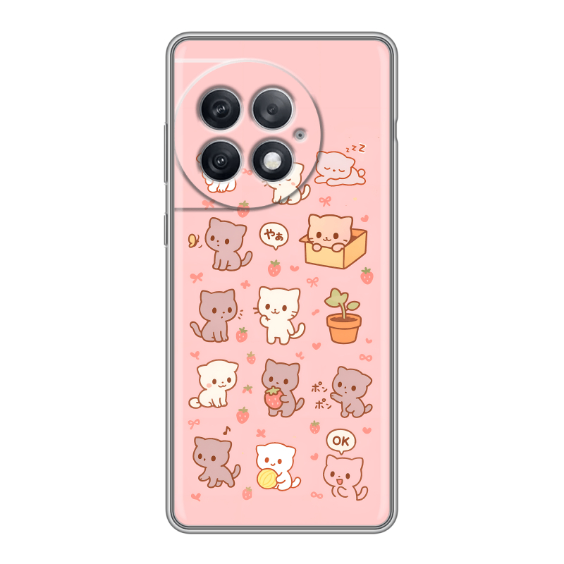 Силиконовый чехол на OnePlus Ace 2 Pro с принтом Hello Kitty Хелоу Кити Силиконовый чехол на OnePlus Ace 2 Pro с принтом Hello Kitty Хелоу Кити