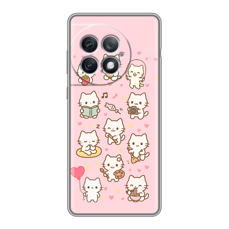 Силиконовый чехол на OnePlus Ace 2 Pro с принтом Hello Kitty Хелоу Кити Силиконовый чехол на OnePlus Ace 2 Pro с принтом Hello Kitty Хелоу Кити
