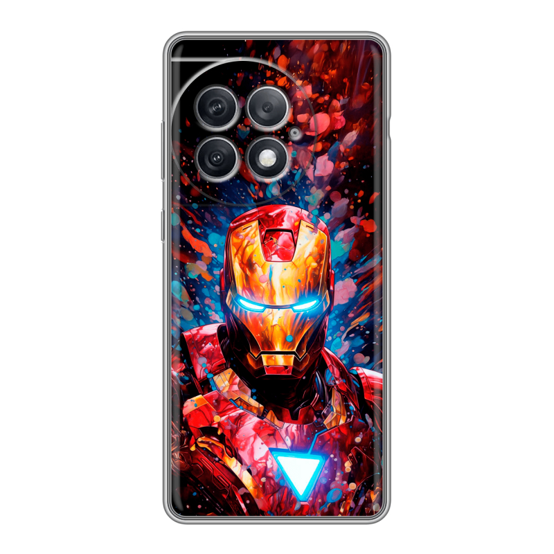 Силиконовый чехол на OnePlus Ace 2 Pro с принтом Железный человек Ironman Силиконовый чехол на OnePlus Ace 2 Pro с принтом Железный человек Ironman