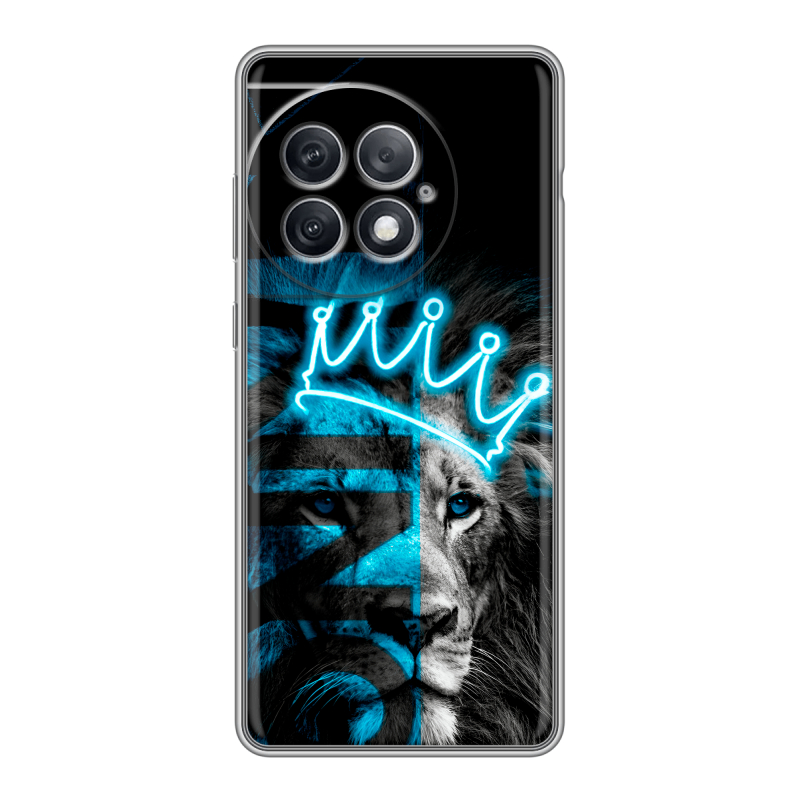 Силиконовый чехол на OnePlus Ace 2 Pro с принтом Король лев Силиконовый чехол на OnePlus Ace 2 Pro с принтом Король лев