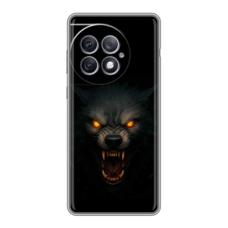 Силиконовый чехол на OnePlus Ace 2 Pro с принтом Волк Силиконовый чехол на OnePlus Ace 2 Pro с принтом Волк