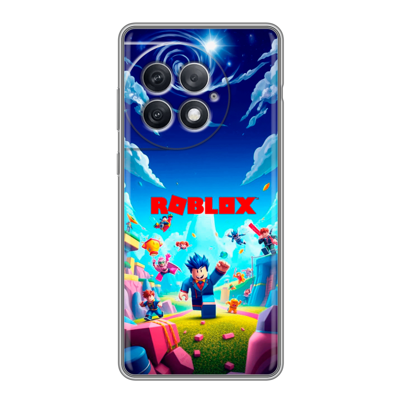 Силиконовый чехол на OnePlus Ace 2 Pro с принтом Roblox Роблокс Силиконовый чехол на OnePlus Ace 2 Pro с принтом Roblox Роблокс
