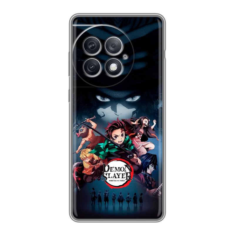 Силиконовый чехол на OnePlus Ace 2 Pro с принтом Demon Slayer Клинок рассекающий демонов Силиконовый чехол на OnePlus Ace 2 Pro с принтом Demon Slayer Клинок рассекающий демонов