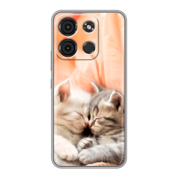 Силиконовый чехол на Itel A60s с принтом Котята Силиконовый чехол на Itel A60s с принтом Котята