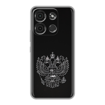Силиконовый чехол на Itel A60s с принтом Герб России Силиконовый чехол на Itel A60s с принтом Герб России