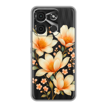 Силиконовый чехол на Itel A60s с принтом Цветы
