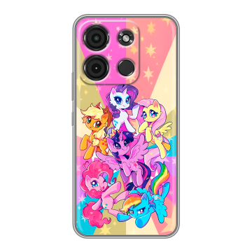 Силиконовый чехол на Itel A60s с принтом My little pony Дружба чудо Силиконовый чехол на Itel A60s с принтом My little pony Дружба чудо